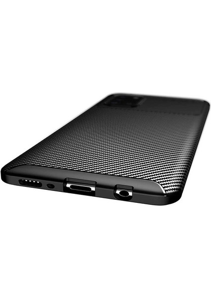 Samsung Galaxy A31 Karbon Görünüm Negro Silikon Kılıf
