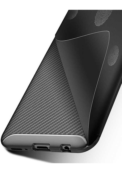 Samsung Galaxy A20E Karbon Görünüm Negro Silikon Kılıf