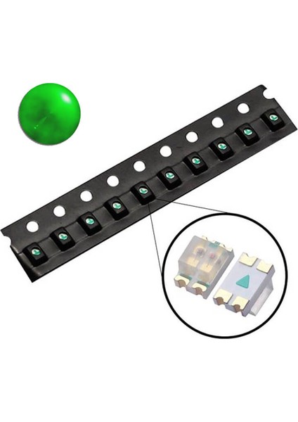 0805 Smd LED Zümrüt Yeşili Kılıf 45-112 Mcd Chip LED 100 Adet