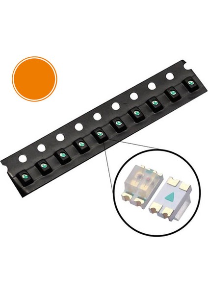 0805 Smd LED Turuncu Kılıf 45-112 Mcd Chip LED 100 Adet