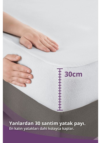 Mikro Fitted Sıvı Geçirmez Yatak Alezi 200 x 200cm