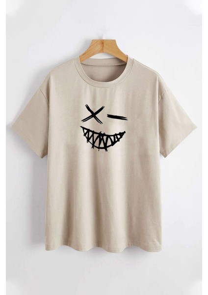 Emoji Baskılı Tasarım T-Shirt