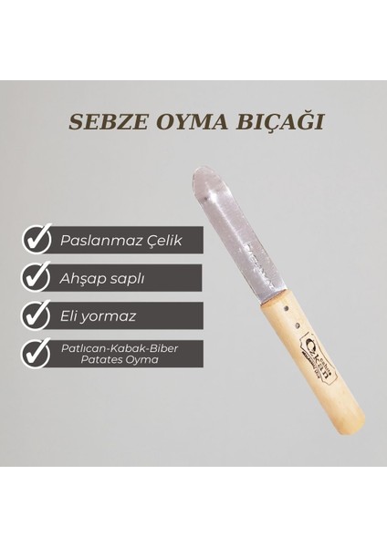 Patlıcan Kabak Biber Sebze Oyma Bıçağı
