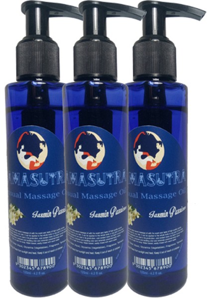 Yasemin Aromalı Vücut Masaj Yağı Jasmine Flavored Massage Oil 125 ml 3 Adet