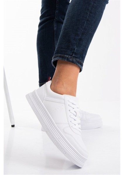 Suri Beyaz Kadın Sneaker Günlük Ayakkabı V21