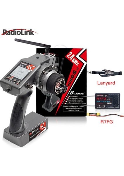 RC6GS V2 2.4ghz Uzaktan Kumanda Radio Kontrol & R7FG Alıcı & Bileklik Aparatı ( 600 Metre Kontrol Mesafesi )