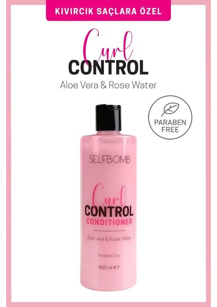 Aloe Vera-Gül Özlü Kıvırcık Saçlar Saç Kremi 400ml