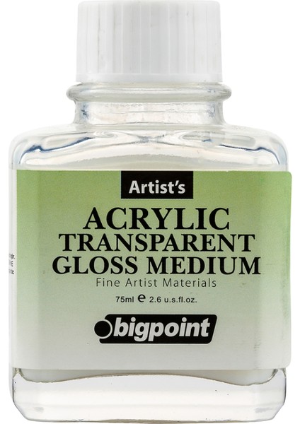 Şeffaf Parlak Medyum 75 ml (Akrilik Boya)