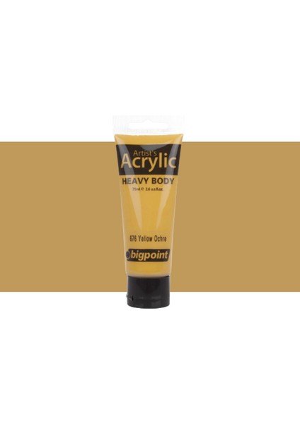 Heavy Body Artist's Akrilik Boya 75ML Yellow Ochre 676