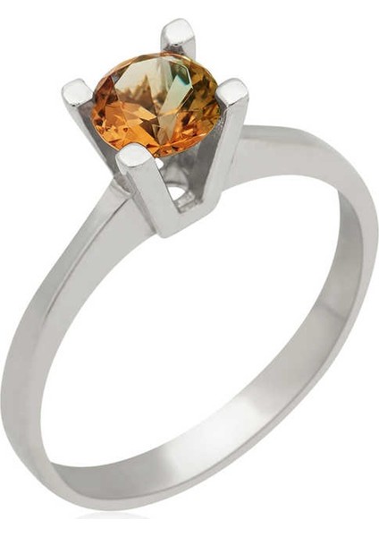 Gümüş Zultanit Tek Taş Bayan Yüzük