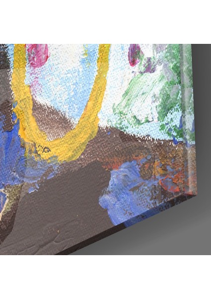 Küpeli Kadın Cam Tablo - 72X46 cm modelleri