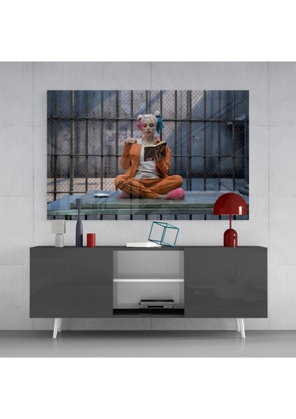 Harley Quinn Cam Tablo - 72X46 cm