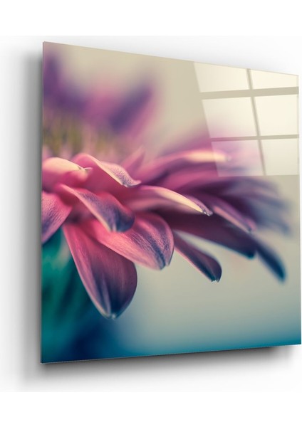 Çiçek Cam Tablo - 40X40 cm