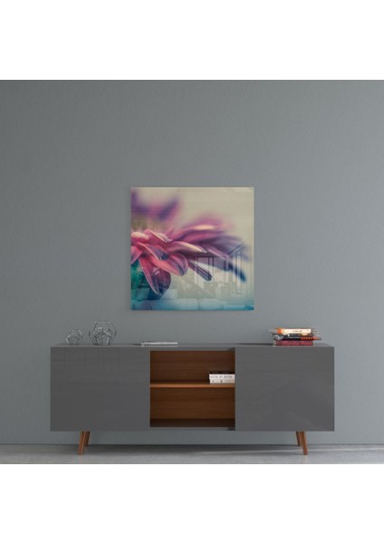 Çiçek Cam Tablo - 40X40 cm fırsatları