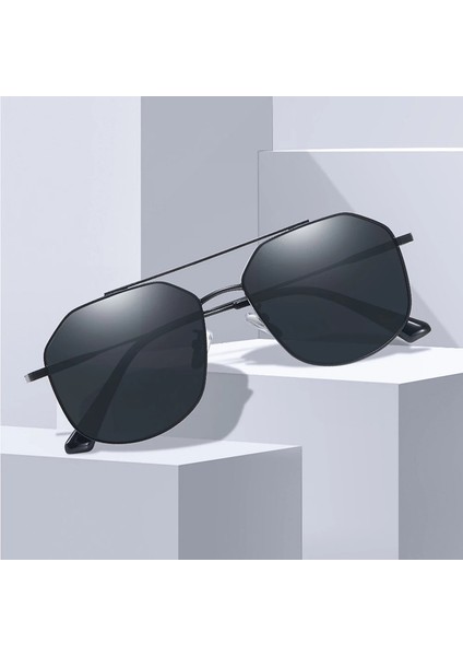 Polarize UV400 Lens Güneş Gözlüğü - Siyah (Yurt Dışından)