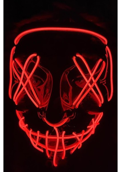Cadılar Bayramı Halloween Pilli Işıklı Maske 00004