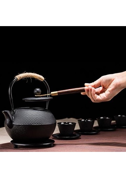 Dökme Demir Çay Potu Set Japon Çaydanlık Tetsubin Su Isıtıcısı Metal Net Filtre ile 600 ml Şakayık Kung Fu Çay Demlikleri Otantik | Çaydanlıklar