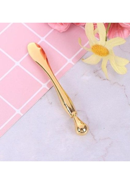 Alaşım Metal Kozmetik Spatulas Yüz Maskesi Kaşık Göz Kremi Karıştırma Spatula Kepçesi(Yurt Dışından)
