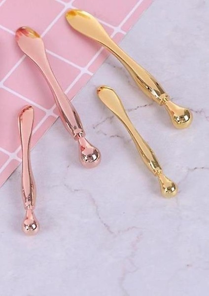 Alaşım Metal Kozmetik Spatulas Yüz Maskesi Kaşık Göz Kremi Karıştırma Spatula Kepçesi(Yurt Dışından)