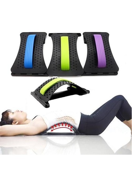 1 Adet Geri Streç Ekipmanları Masaj Massageador Sihirli Sedye Spor Lomber Destek Gevşeme Omurga Dropshipping (Menekşe)