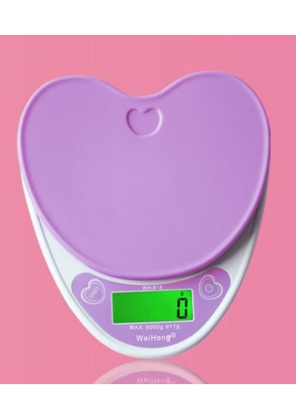 Yüksek Hassasiyetli Üç Hassas Mutfak Ölçekleri LCD Dijital Ölçek Arka Işık Kalp Şeklinde Gıda Elektronik Ölçekli modelleri