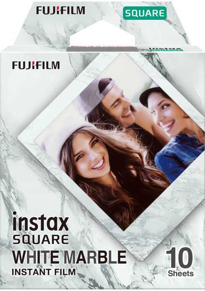 Instax Square Whitemarble 10'lu Kare Özel Film