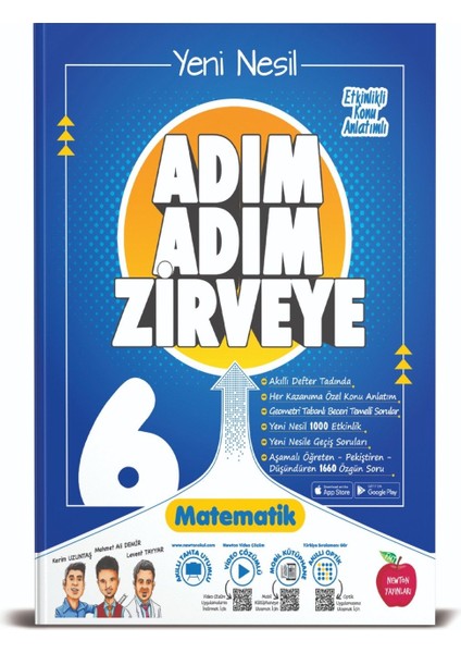 6. Sınıf Matematik+Fen+Türkçe+Sosyal Adım Adım Zirveye Soru Bankası 4 Kitap (Ciltli)