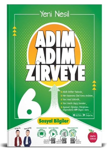 6. Sınıf Matematik+Fen+Türkçe+Sosyal Adım Adım Zirveye Soru Bankası 4 Kitap (Ciltli)