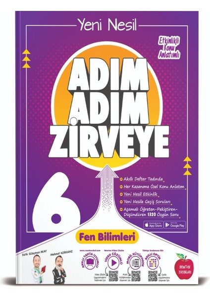 6. Sınıf Matematik+Fen+Türkçe+Sosyal Adım Adım Zirveye Soru Bankası 4 Kitap (Ciltli)