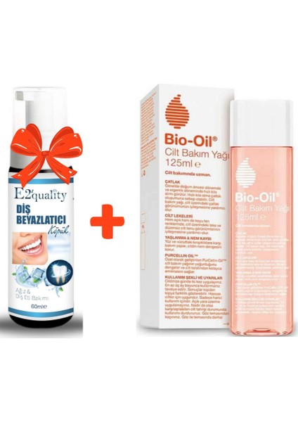 E2'quality Diş Köpük + Bio Oil Cilt Bakım Yağı 125 ml