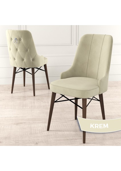 Concept Are Serisi 80 x 132 cm Mdf Masa Barok Ahşap Desen Masa Takımı 6 Sandalye Gümüş Halkalı fırsatları