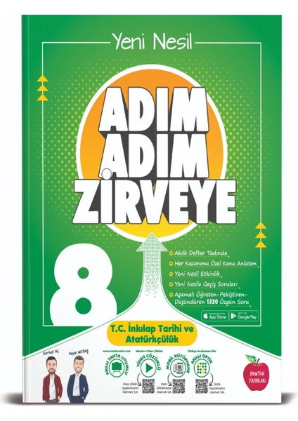 8. Sınıf Matematik+Fen+Türkçe+İnkılap Tarihi Adım Adım Zirveye Soru Bankası 4 Kitap (Ciltli)