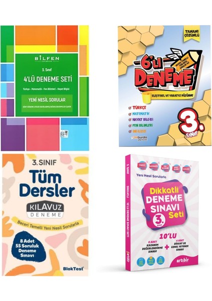 Bilfen Yayınları 3. Sınıf Deneme Seti 4 Paket