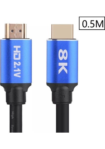 5092 8k Ultra Hd 2.1V 48GBPS Altın Kaplama HDMI Kablo UHD 0.5 Metre