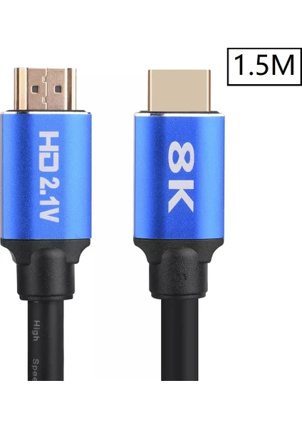 5094 8k Ultra Hd 2.1V 48GBPS Altın Kaplama HDMI Kablo UHD 1.5 Metre