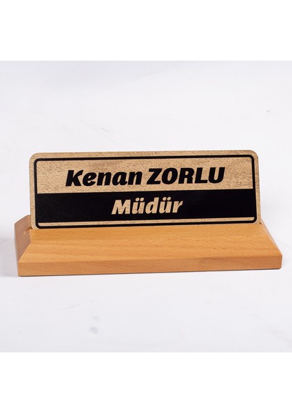 Ahşap Sade Isimlik Ofis Masa Isimliği fiyatları