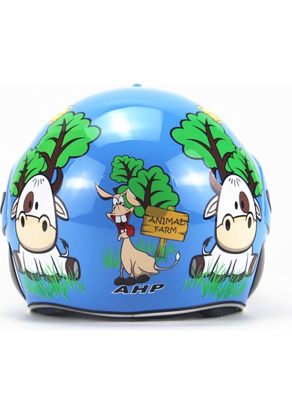 Koruyucu Çocuk Yarım Motosiklet/kaykay Kaskı - Mavi (Yurt Dışından) modelleri