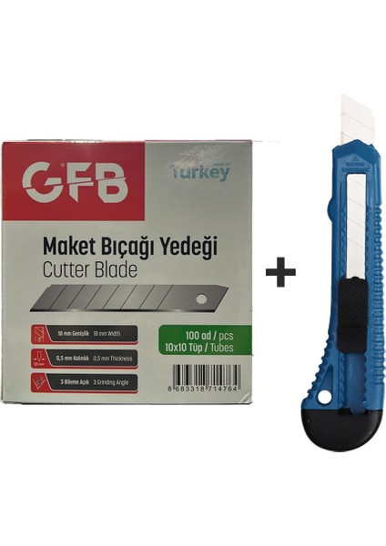 Gfb Maket Bıçağı Yedeği Plastik Maket Bıçağı