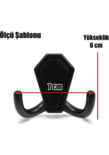 Villa Vestiyer Duvar Askısı Dolap Elbise Askılığı Mat Siyah Metal Askı modelleri