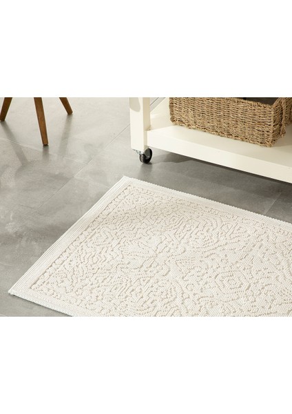 Seana Pamuklu Kilim 50 x 80 cm Gri