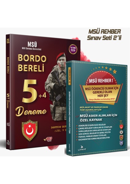 Msü Sınav Seti 2’li -Msü Rehber-Msü 10’lu Deneme