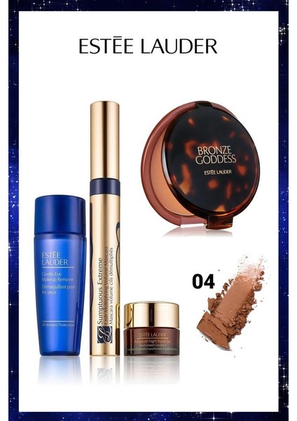 Estee Lauder Sumptuous Extreme Maskara ve Bronze Goddess Powder 04 Makyaj Seti