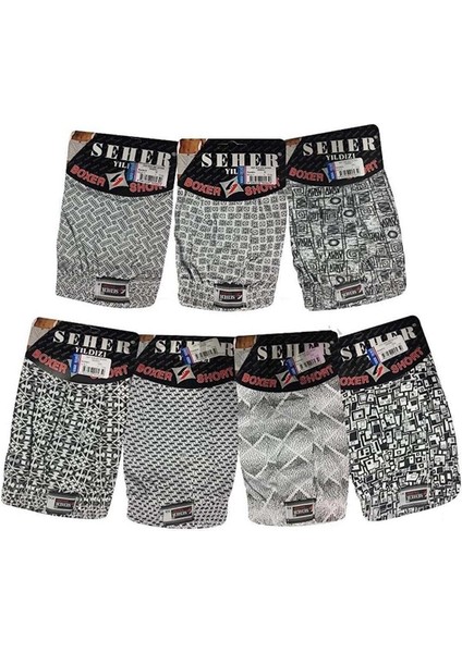4 Adet Seher Yıldızı Desenli Boxer / Külot Erkek