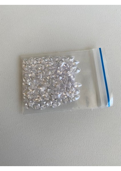 Armut Kesim Sentetik Taş 3X5MM 100 Adet Şeffaf