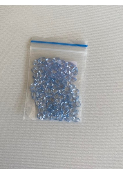 Armut Kesim Sentetik Taş 3X5MM 100 Adet Açık Mavi