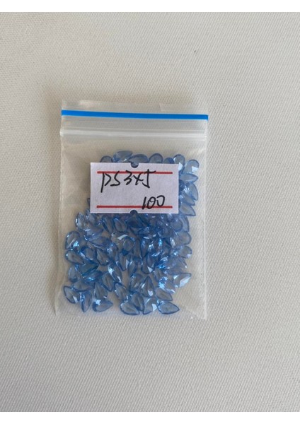 Armut Kesim Sentetik Taş 3X5MM 100 Adet Koyu Mavi