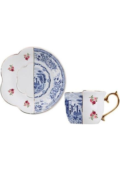 Ingiliz Tarzı Lüks Kahve Fincanı ve Tabağı Altın Kolu ile Set Seramik Cappuccino Öğleden Sonra Çay Bardağı Çay Kutusu ile Set Kahve Fincanı Vekupalar (Yurt Dışından)