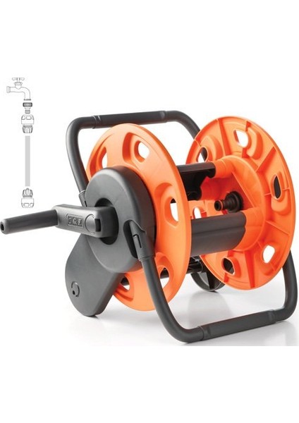 G.f. 8000-5838 Hortum Sarma Makarası Mini 1/2'' 20 Metre Hortumsuz