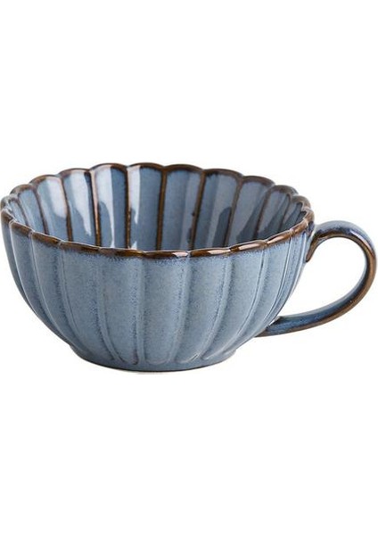Japon Tarzı Seramik Retro Fırın Döndü Kahve Fincanı ve Tabağı Seti Süt Su Seti Drinkware Kupa ve Tabaklar (Yurt Dışından)