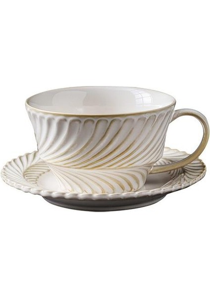 Japon Tarzı Basit Seramik Kahve Fincanı ve Daire Yüksek Sıcaklık Underglaze Çay Süt Kupa Ev Kupası Seti Drinkware Kupalar ve Tabaklar (Yurt Dışından)